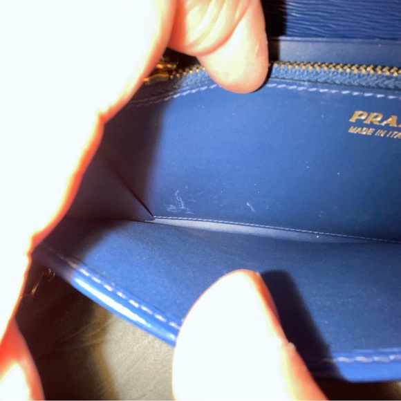 Slate Vitello leather Prada move wallet - Picture 13 of 13